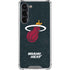 NBA Miami Heat Black Partial Logo Galaxy S24 FE Clear Case